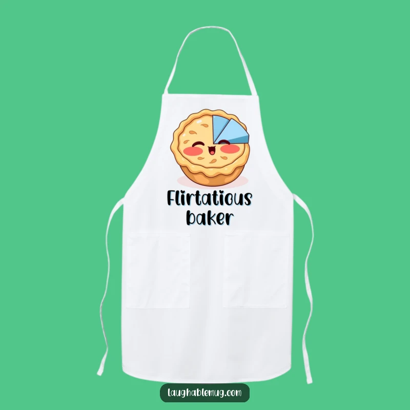 Funny Apple Pie Wink Apron - Dessert Humor Kitchen Style, Great Funny Gift