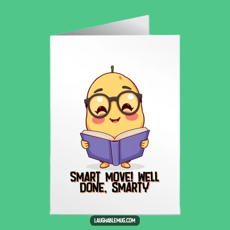 Free Printable Congrats Card: Wise Potato Cheers Success, Humorous Downloadable Gift