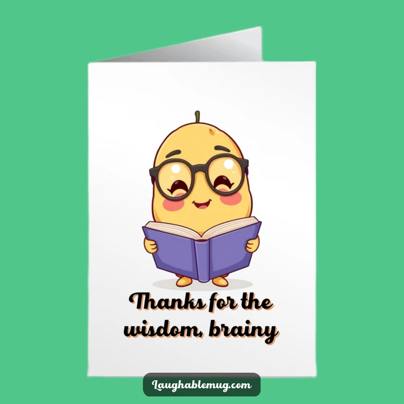 Free Printable Thank You Card: Grateful Potato Expresses Thanks, Humorous Downloadable Gift