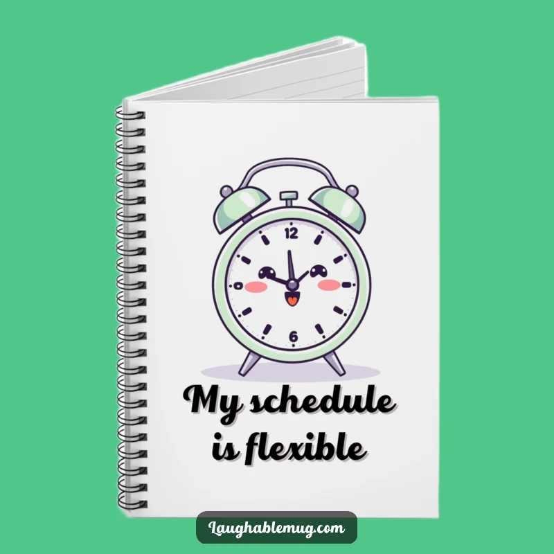Funny Yoga Alarm Clock Notebook: Jot Down Your Zen Thoughts!