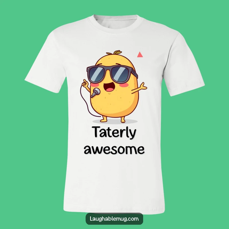 Funny Singing Potato T-Shirt: Rockstar Spud Performance, Perfect Fun Gift