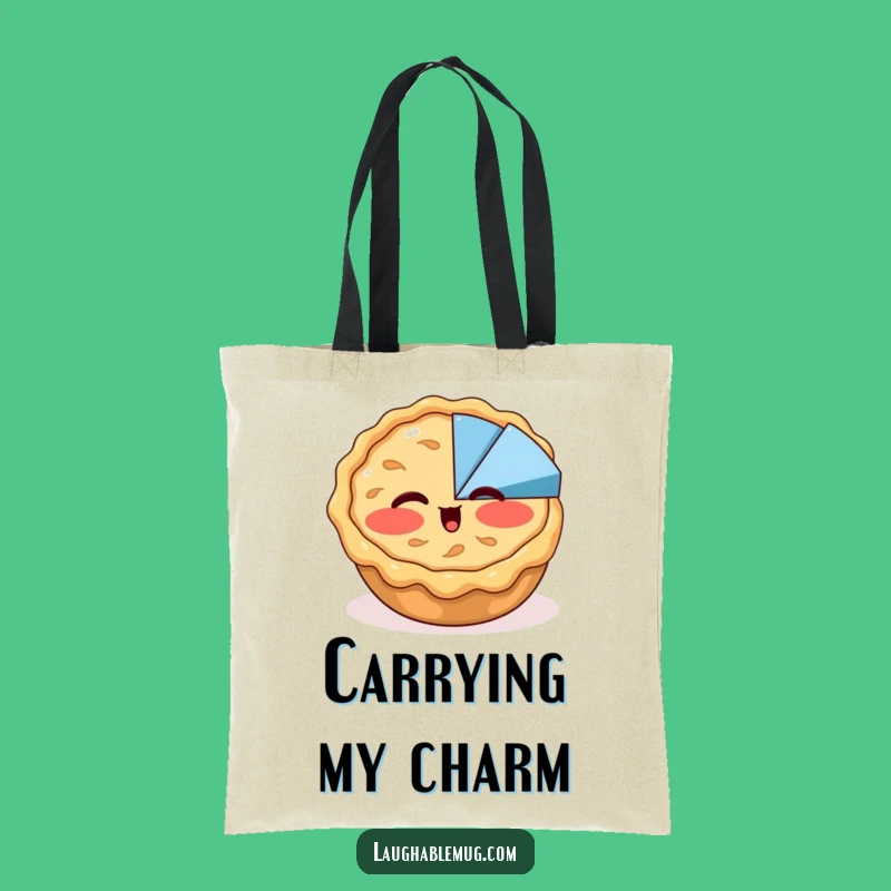 Funny Apple Pie Wink Tote Bag - Dessert Humor Carry-All, Perfect Funny Gift